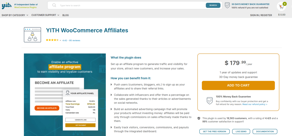 YITH Affiliates WooCommerce Plugin