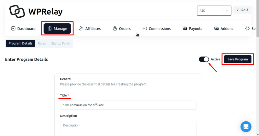 Creating an affiliate program using Wprelay