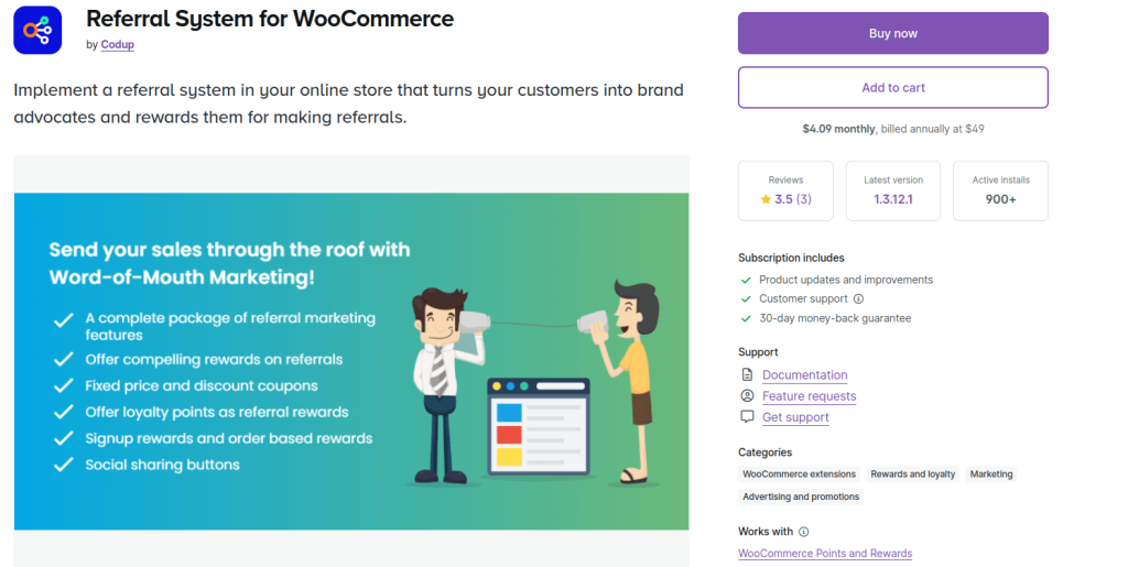 Referral System WooCommerce Plugin