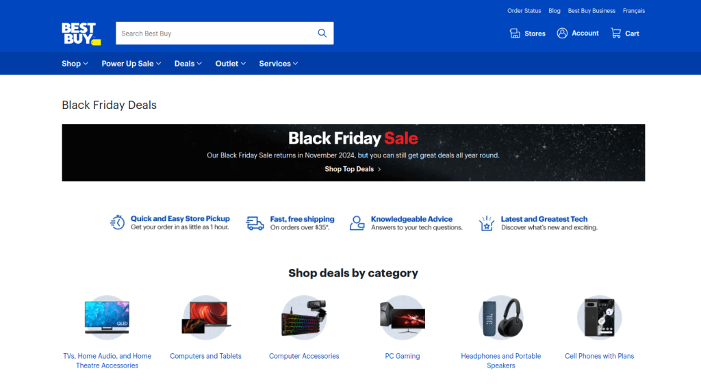 Black Friday Deals Page