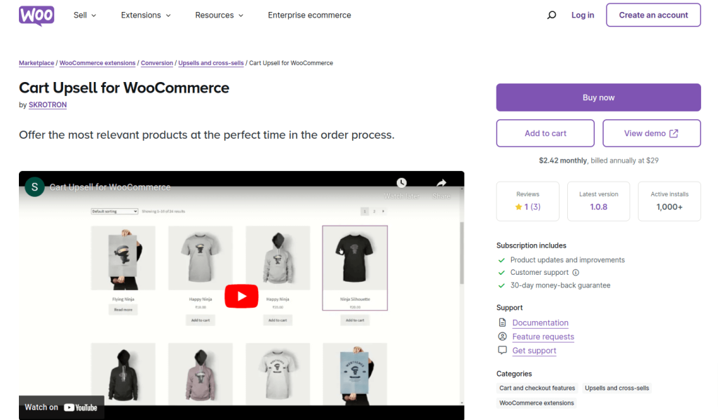 Cart Upsell for WooCommerce