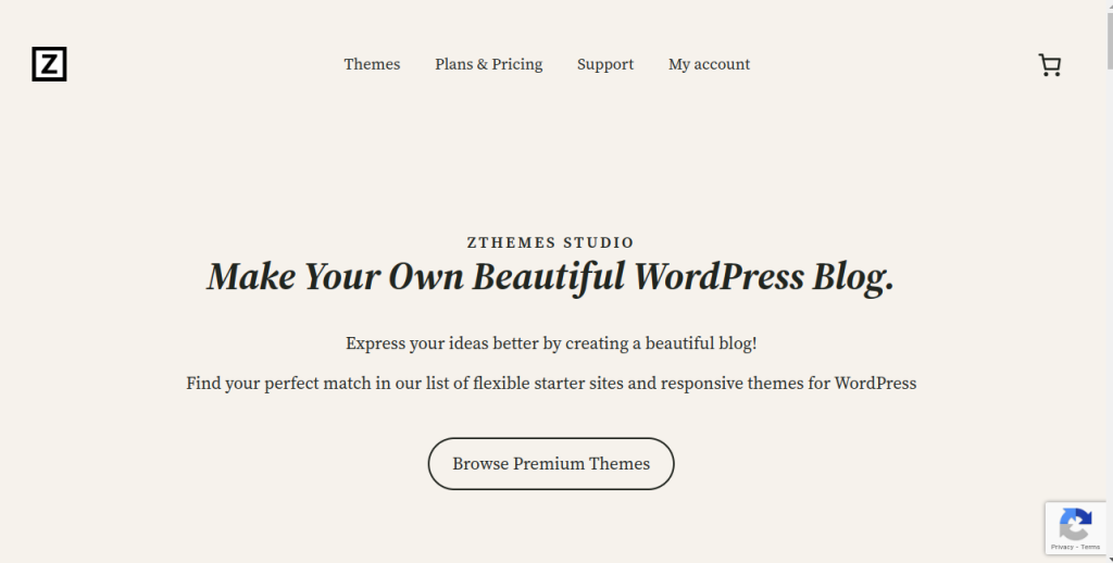 Zthemes homepage