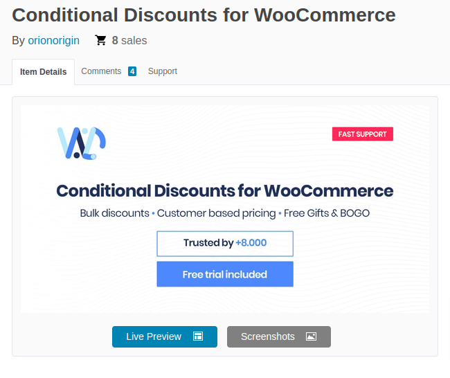 Conditional Discount for WooCommerce