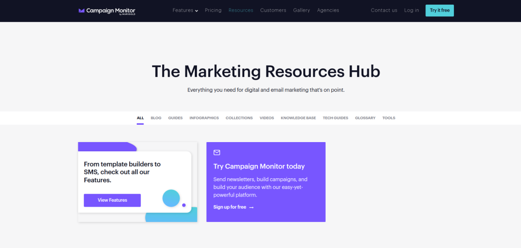 Marketing resources - Campaign Monitor