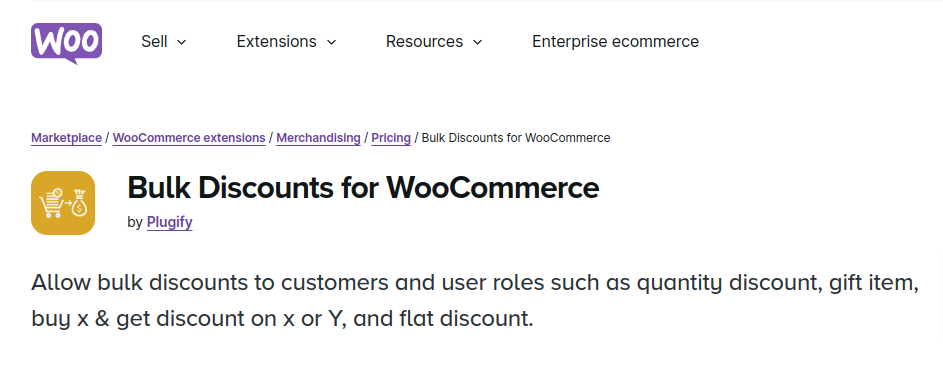 WooCommerce Bulk Discount