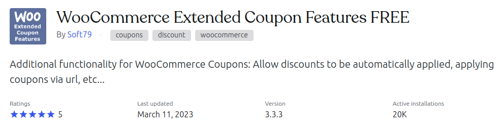 WooCommerce Extended Coupons