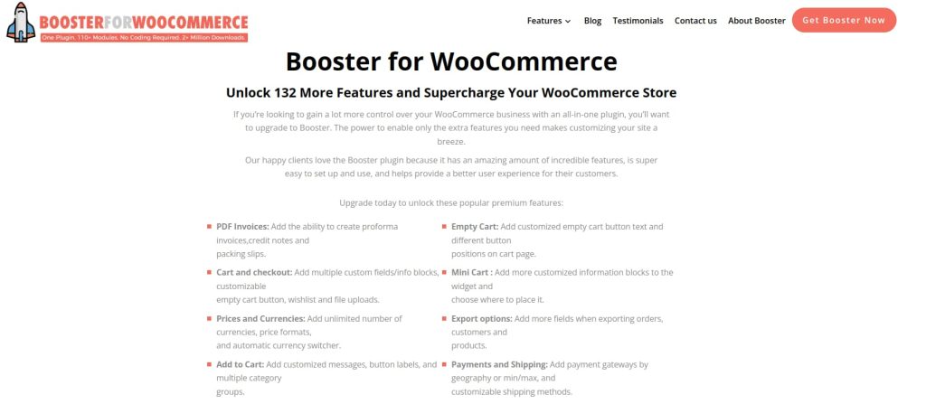 Booster for WooCommerce