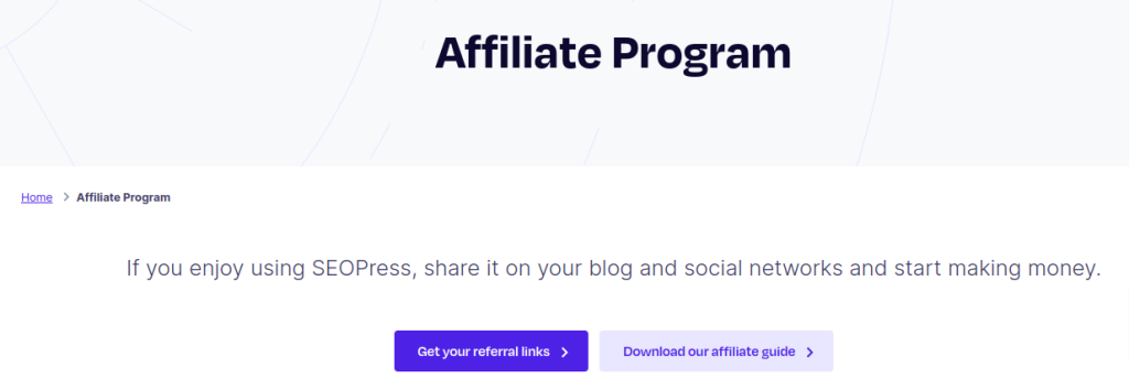 SEOPress Affiliate Program