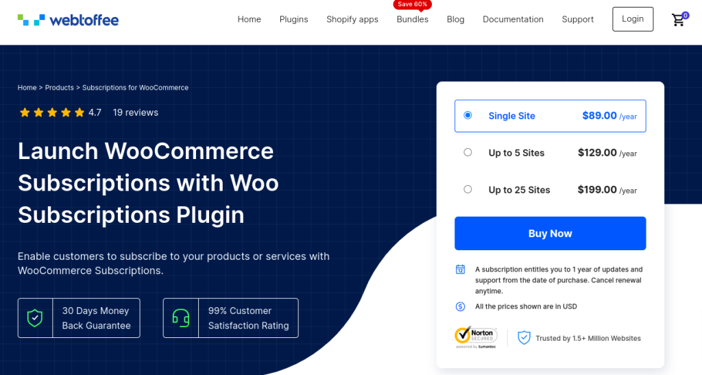 WebToffee Subscription for WooCommerce 