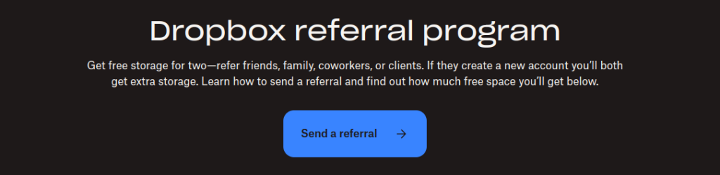 Dropbox Referral Program