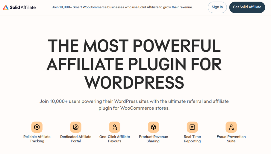 solidaffiliate plugin homepage
