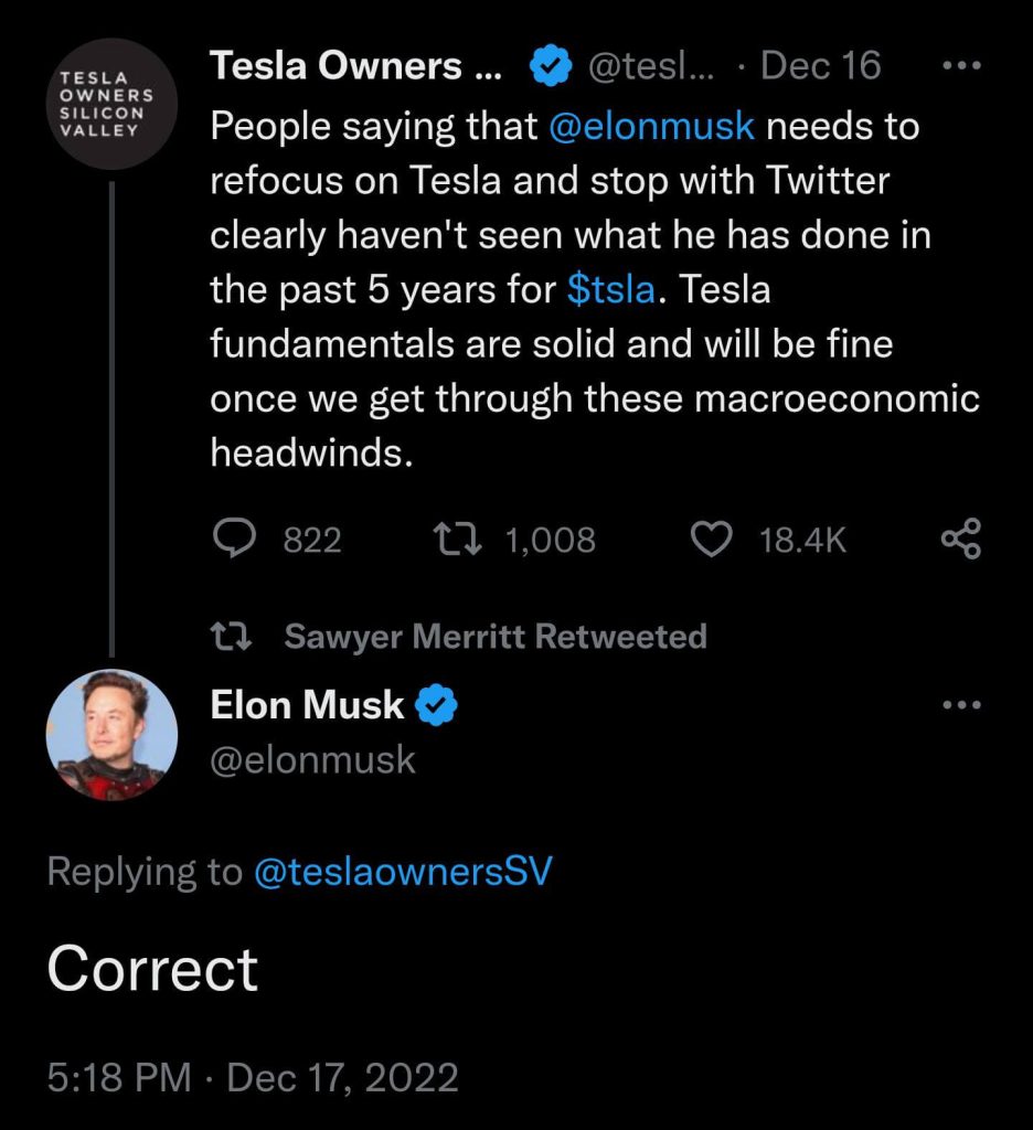 Elon Musk tweet
